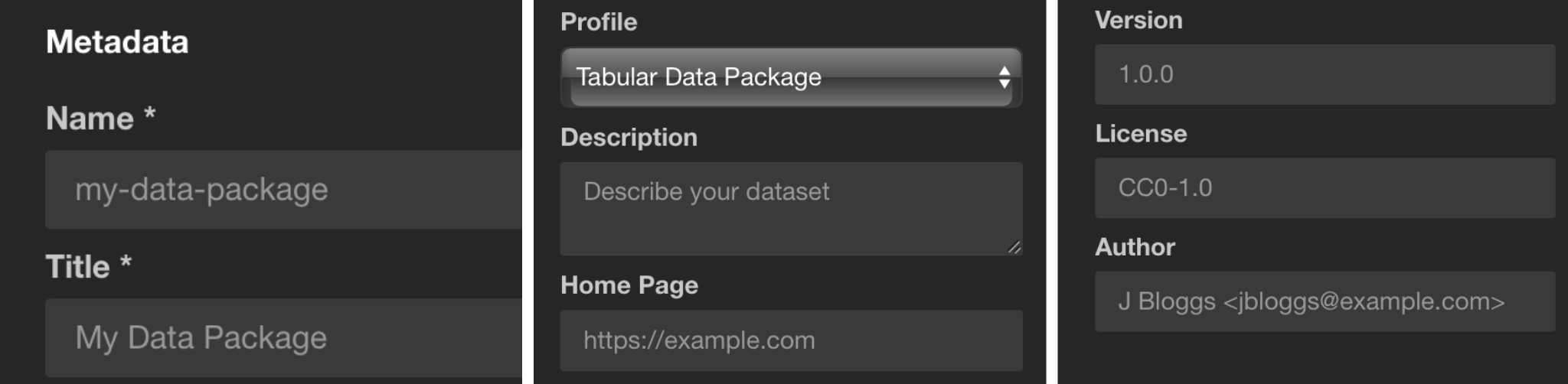 Add Data Package Metadata
