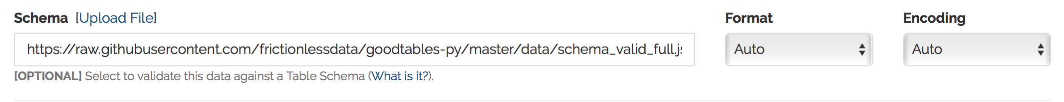 goodtables Provide Schema