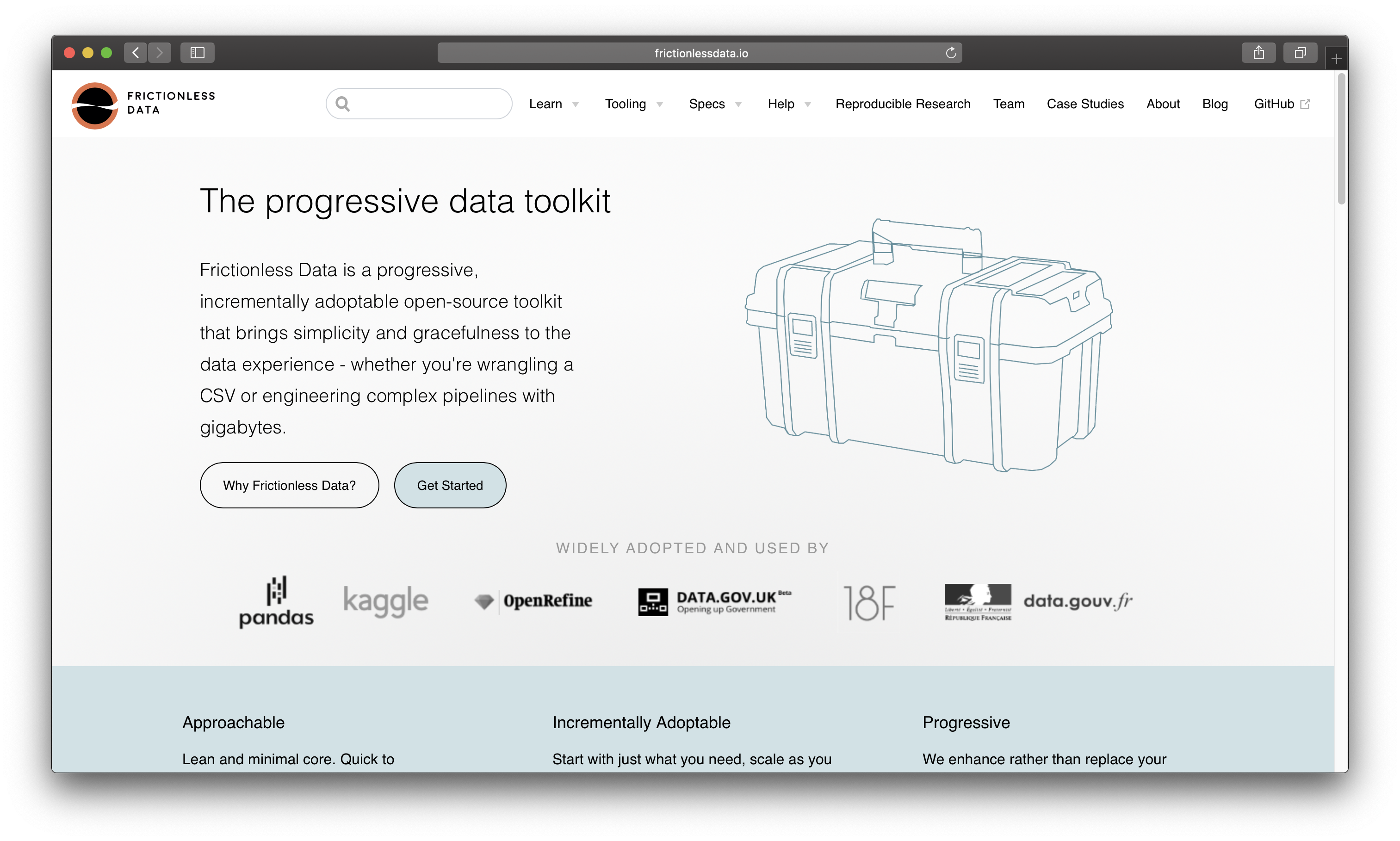 Frictionless Data Homepage