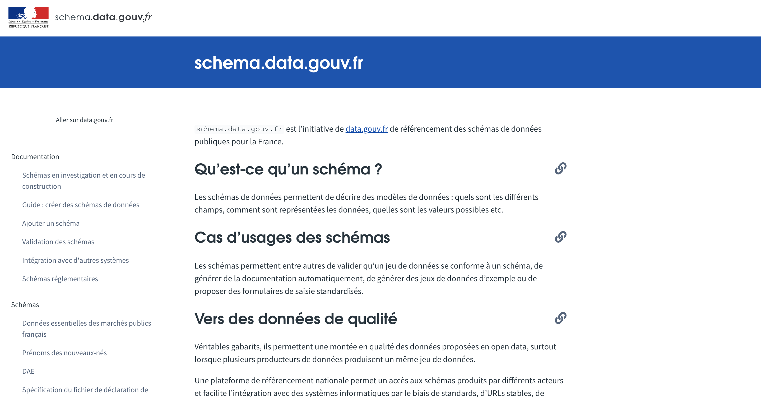 schema.gouv.fr homepage
